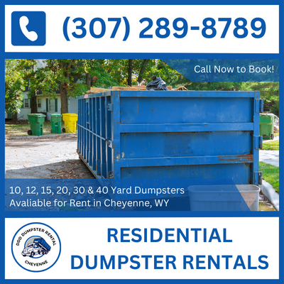 Economical Residential Dumpster Rentals for Cheyenne, Wyoming - Save Big in Laramie County - DDD Dumpster Rental Cheyenne